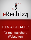 Siegel eRecht24 - Disclaimer