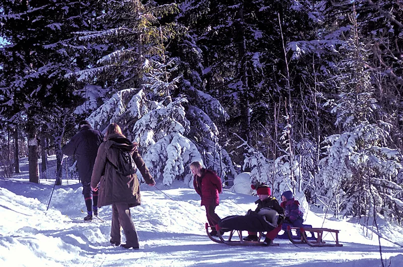 Winterwanderung mit Rodelspaß