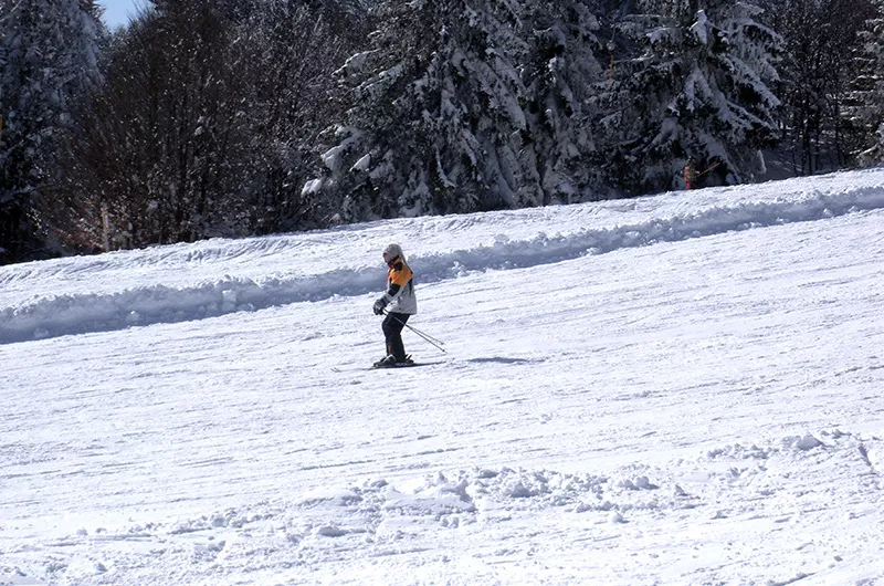 Skifahrer am Feldberg