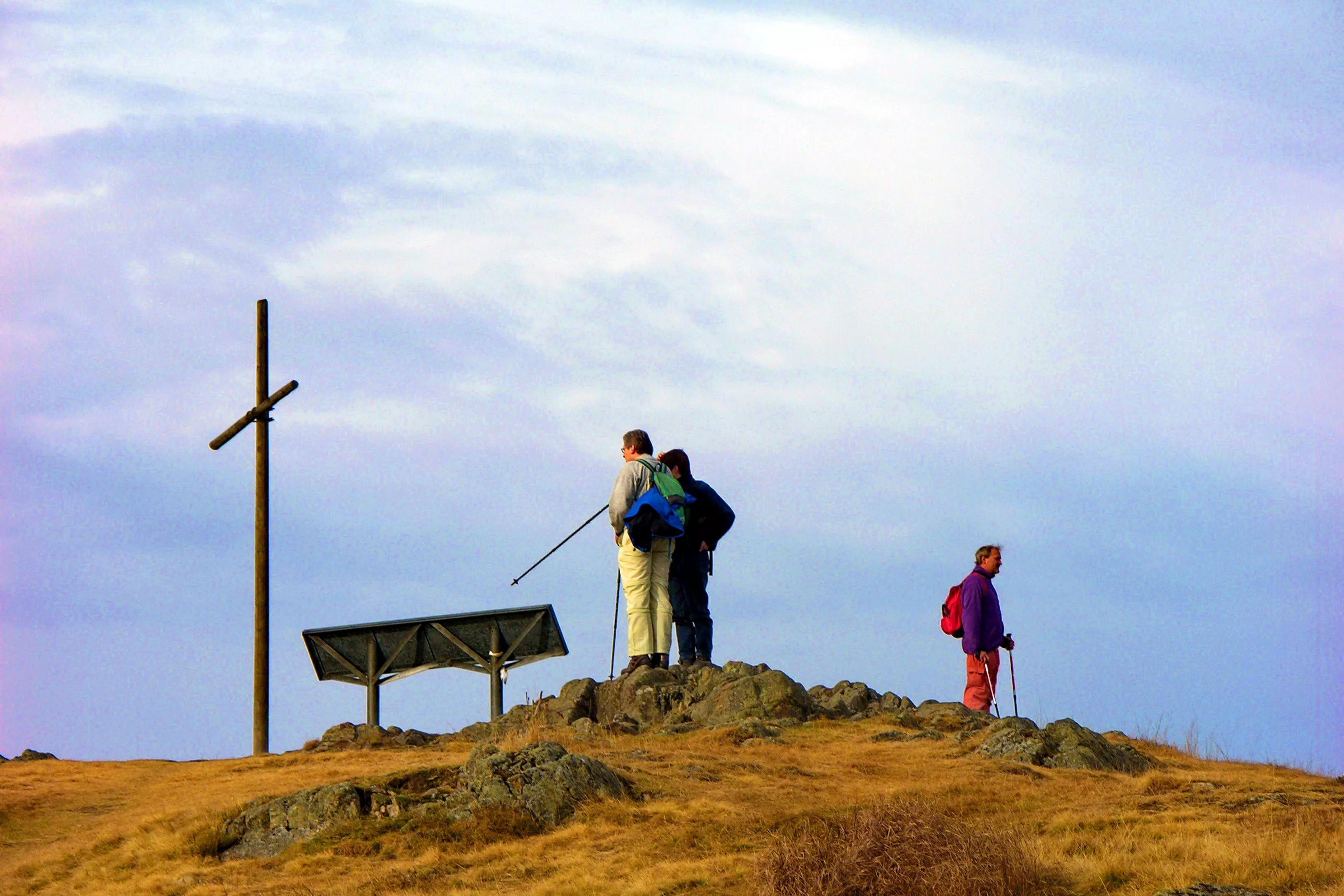 Wanderer auf dem Herzogenhorngipfel