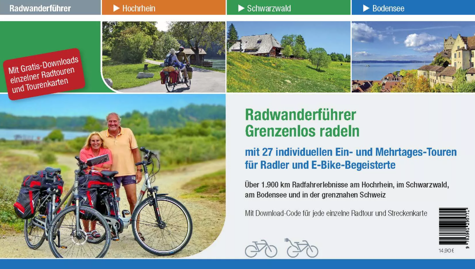 Radwanderführer - grenzenlos radeln - 2. Auflage