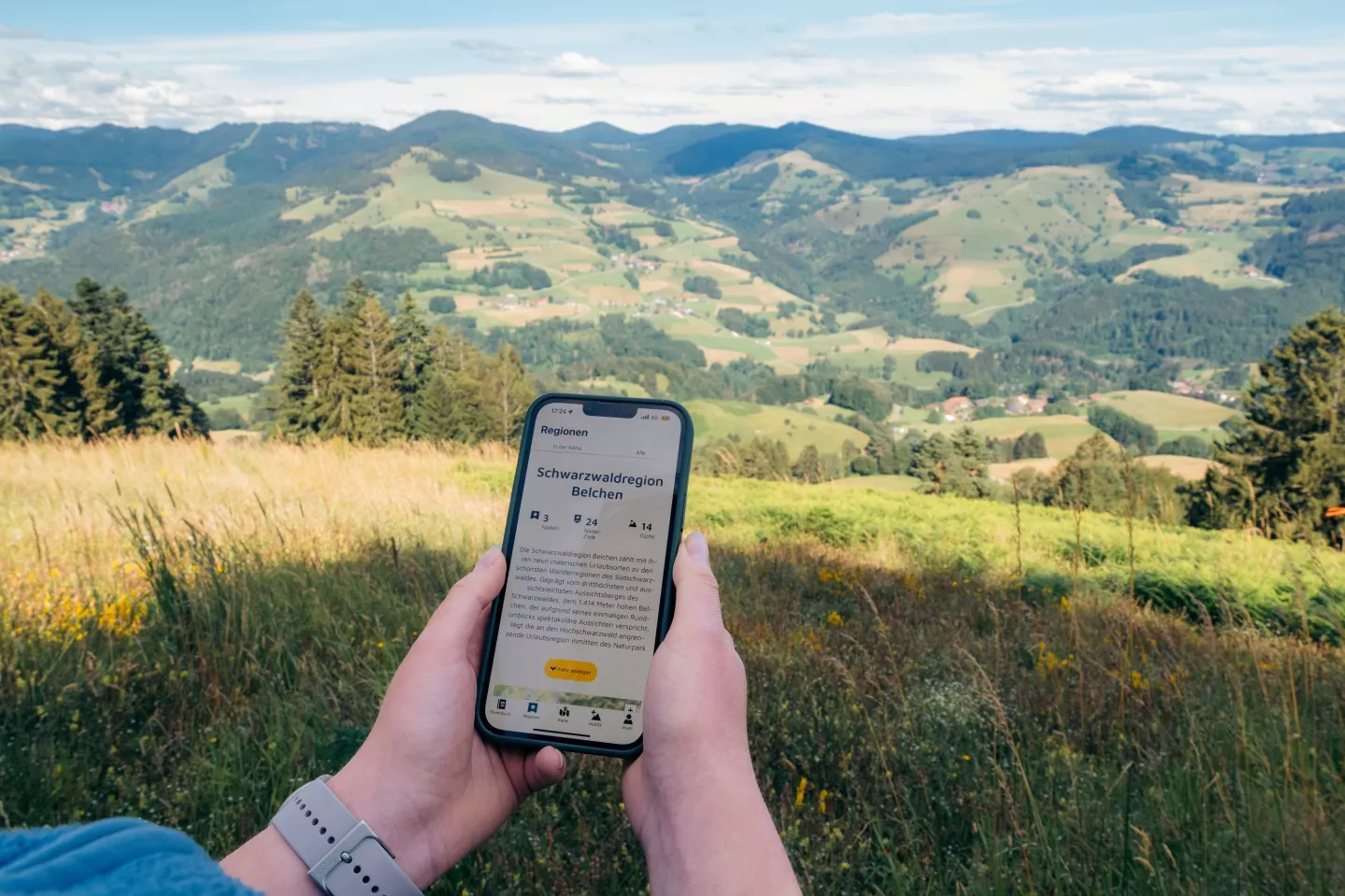 Punkte für die digitale Wandernadel sammeln 