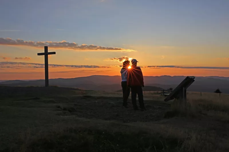 Traumhaft, der Sonnenaufgang am Belchen