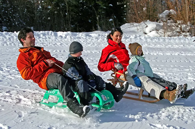 Winterspass, rodeln in Höchenschwand