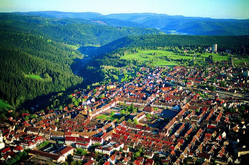 Freudenstadt aus der Vogelperspektive