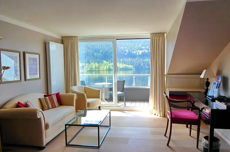 Schwarzwald Romantik Hotel Trescher, Titisee Doppelzimmer mit Seesicht und Balkon