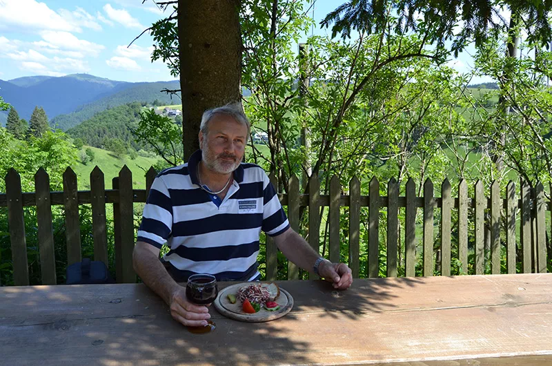 Vesperpause beim Schniderlihof auf dem Schauinsland