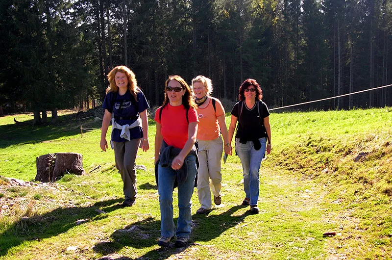 Wandergruppe auf dem Titiseehöhenweg