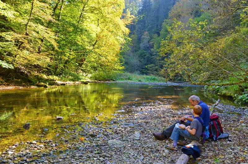 Wanderpause an der Wutach