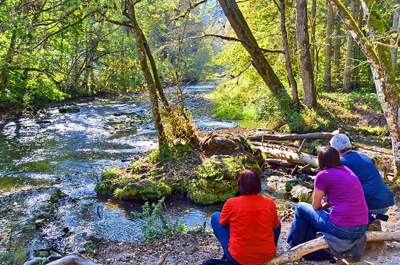 Pause an der Gauchach