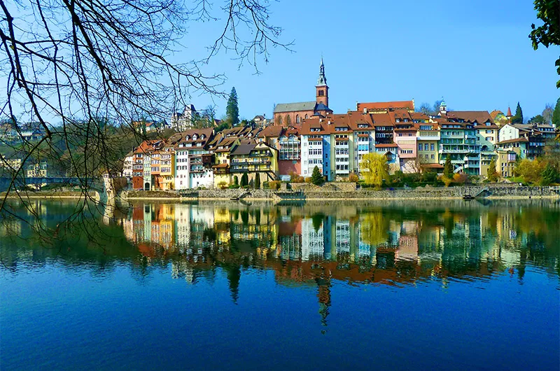 Stadtansicht Laufenburg/D Südschwarzwaldradweg